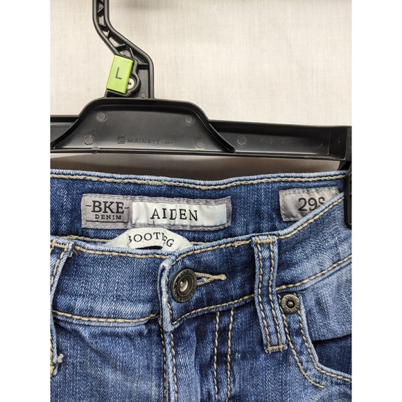 BKE Jeans Men 29S Aiden Bootleg Button Fly Distressed - Picture 2 of 7